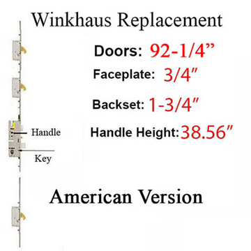 20mm Winkhaus Oml Replacement 45/92 P2000 92-1/2" Single Door